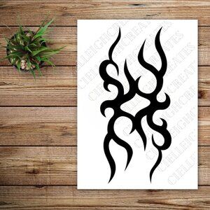 *2 for $20* Abstract Squiggly Lines Vinyl Decal Sticker Handcrafted